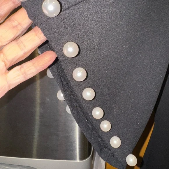 Pearl Trim Cocktail Dress - Picture 3 of 7